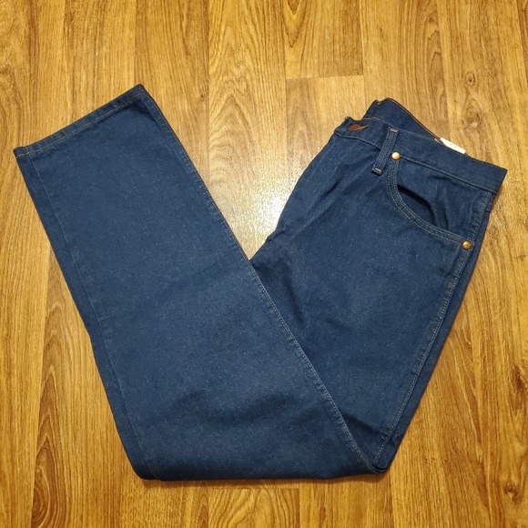 Wrangler Other - Wrangler Cowboy Cut Jeans Men 34x32 Dark Denim Original Fit‎ Competition Rodeo